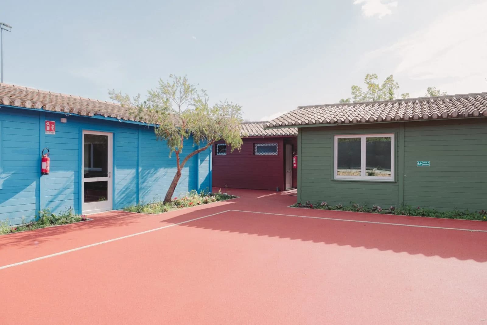 The creative huts in the garden