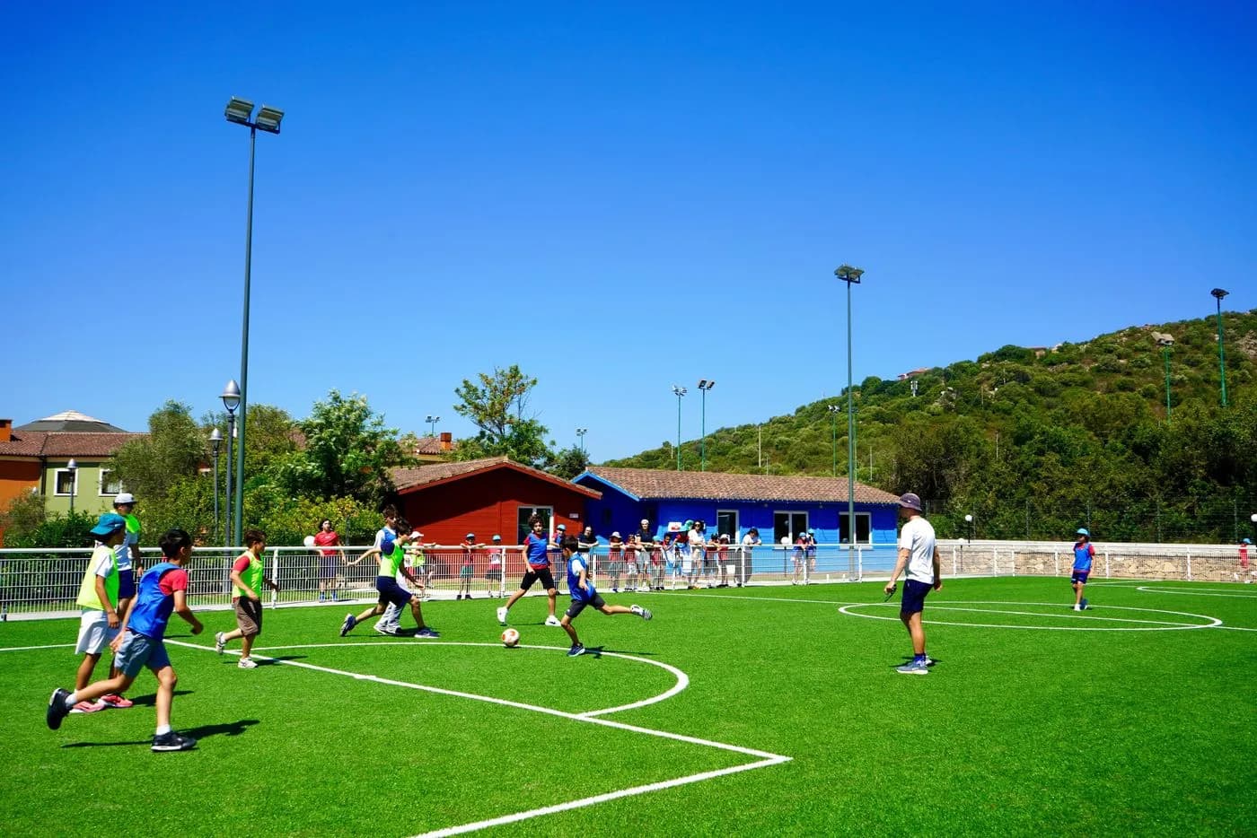 Pupils playing sport