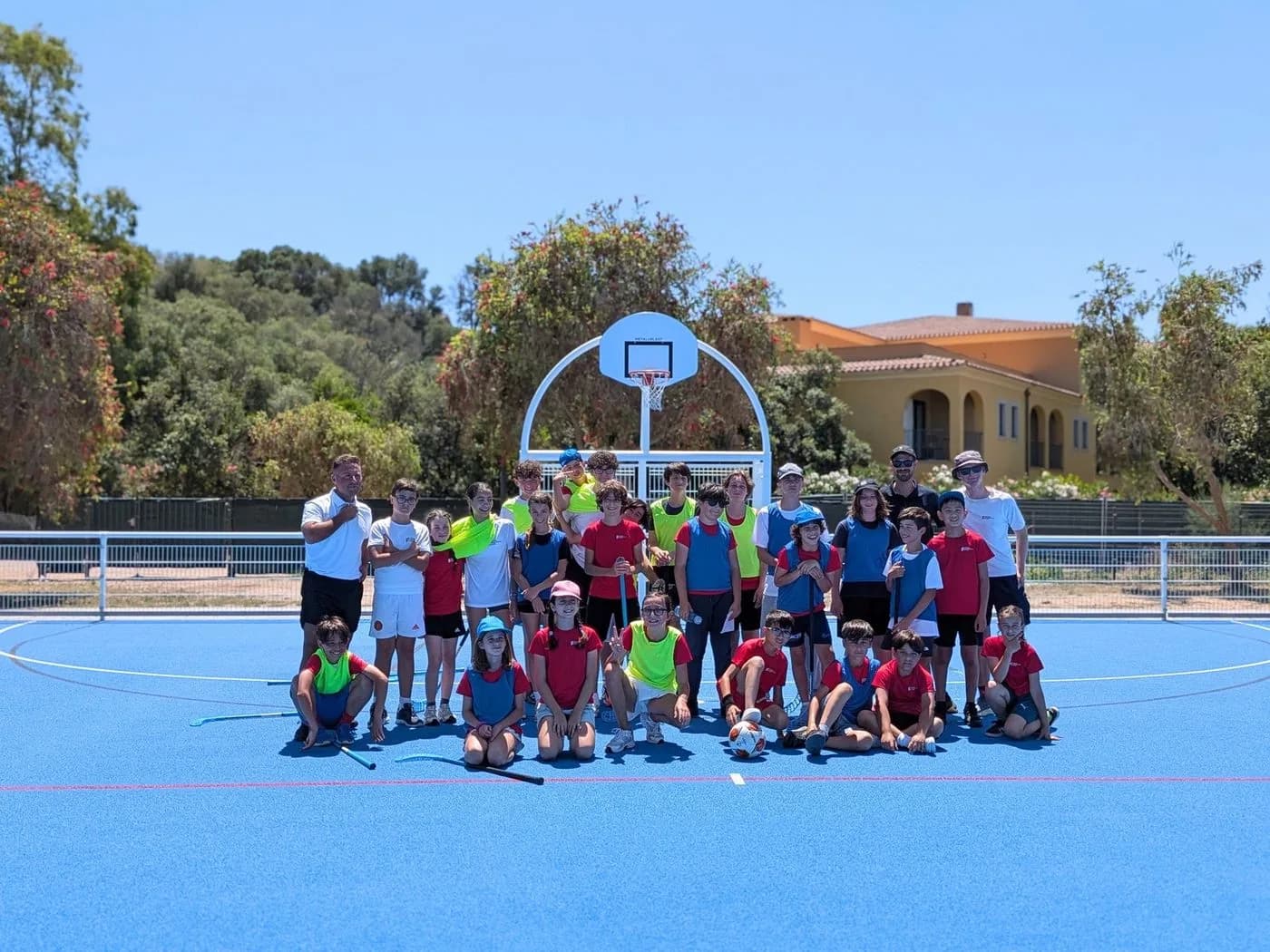 Pupils during a PE lesson